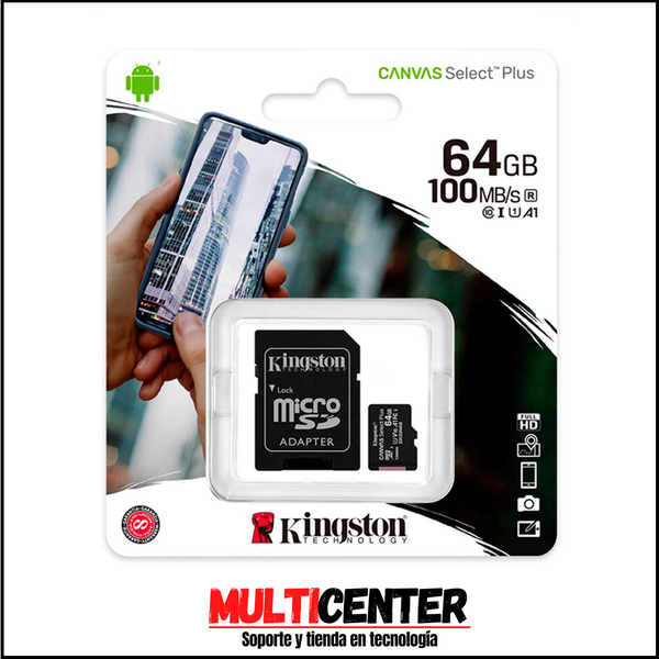 MicroSDXC a SD Incluido 64 GB