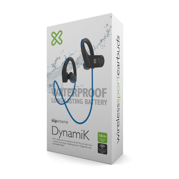 Klip Xtreme - KSM-750BL - Headphones - Para Home Audio / Para Portable Electronics - Wireless - 16Hrs - IPX7 - MIC